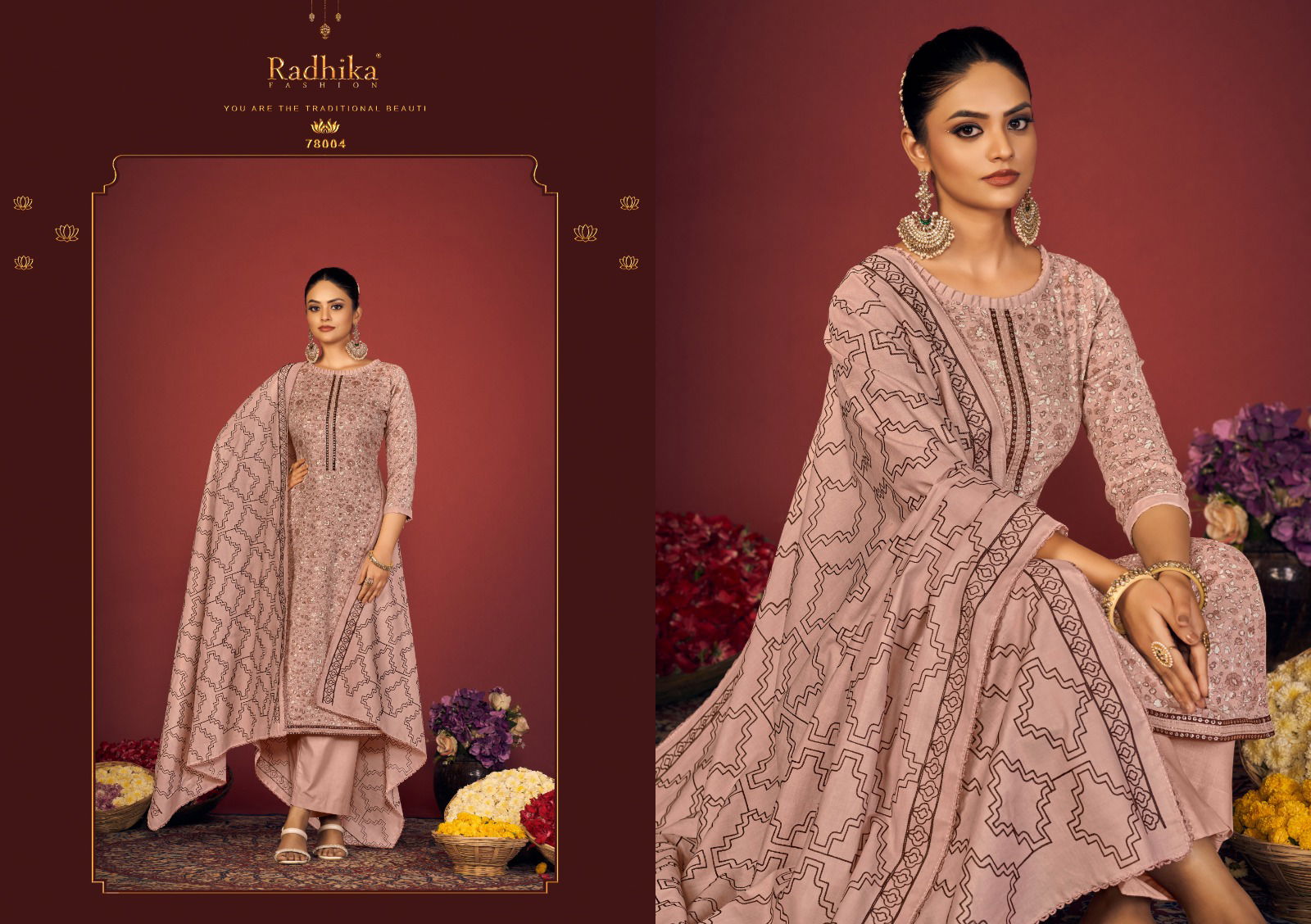Blossom 14 By Azara Cotton Dress Material Wholesale Market In Surat With Price